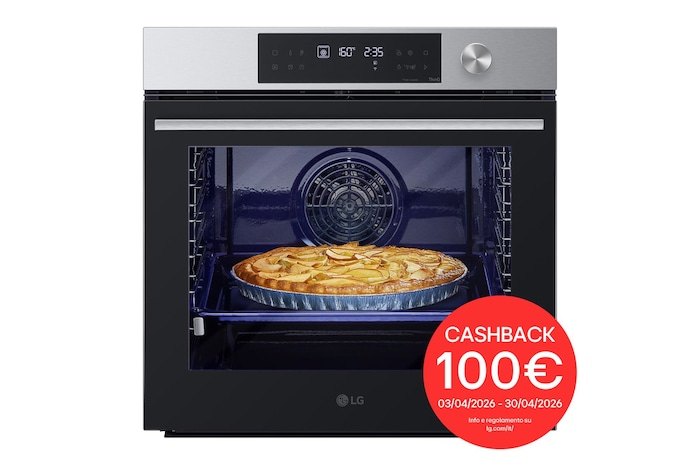 Foto frontale del forno LG WSED7612S con cashback